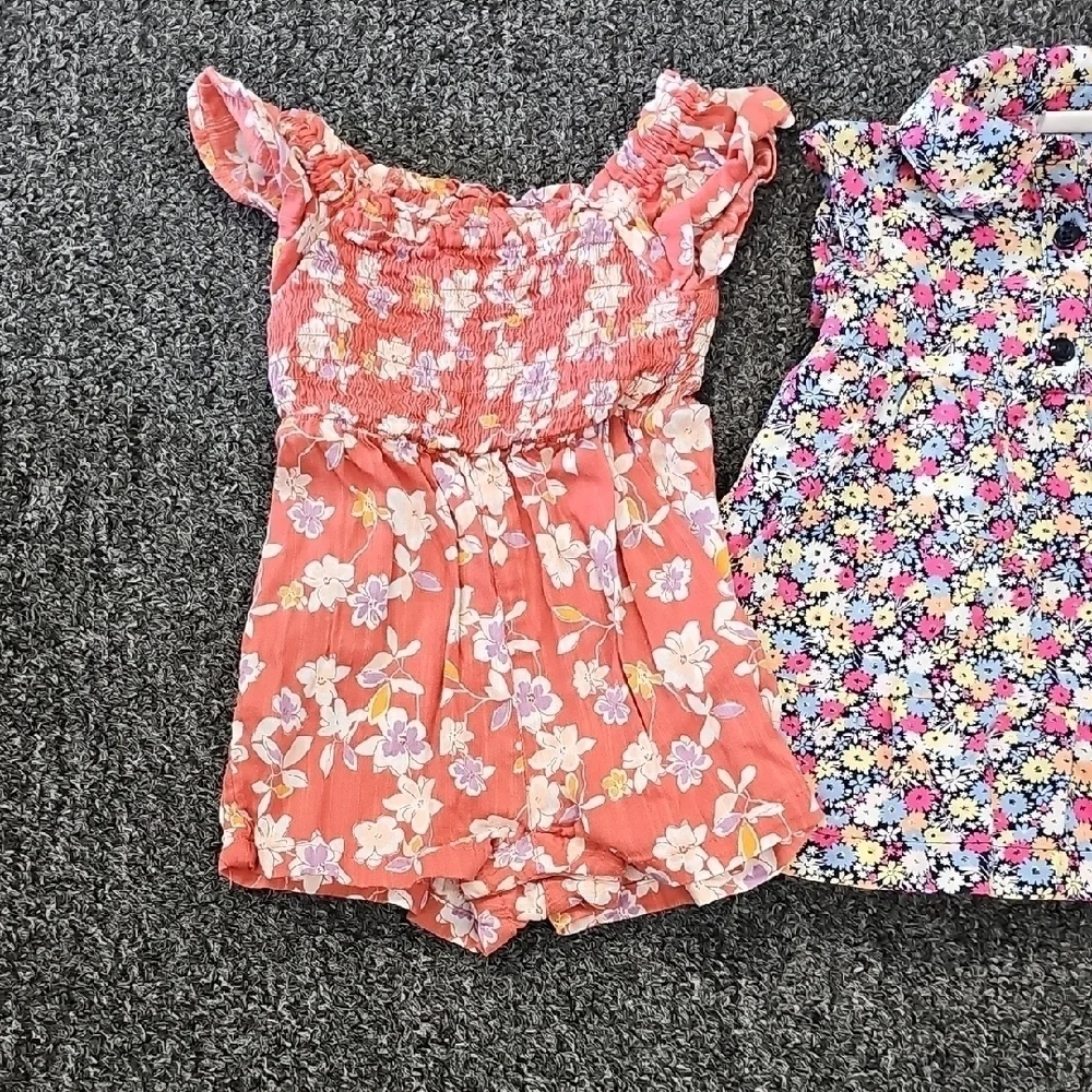Baby Gap Floral Romper Dress Bundle 0-3 Months